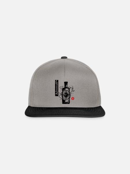 Abenteuerreise - Snapback Cap - Graphit/Schwarz