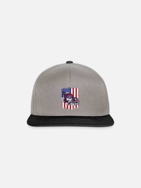 Excavator Seilbagger Raupenbagger Baggerführer - Snapback Cap - Graphit/Schwarz