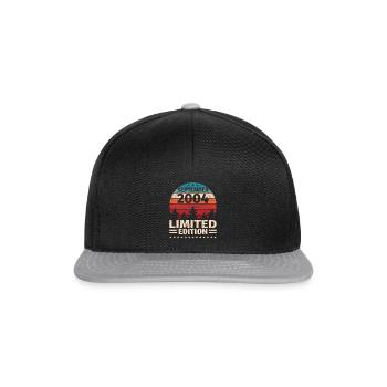 19th Birthday September Vintage 2004 Vintage - Snapback Cap - black/grey - Front