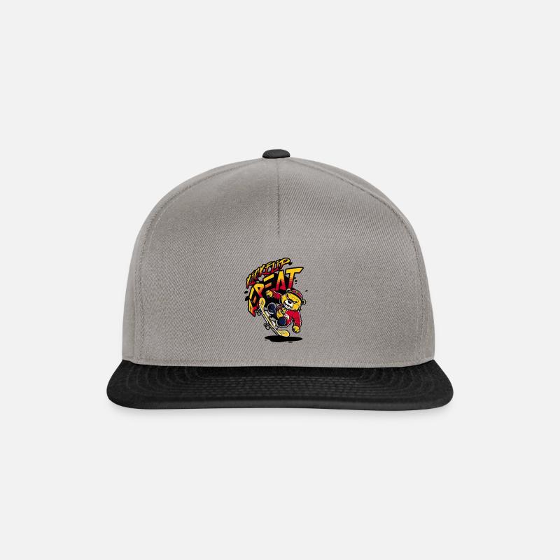 KICKFLIP REPEAT - Snapback Cap - Graphit/Schwarz