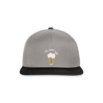 amateur de bière - Casquette snapback - gris graphite/noir - Devant