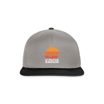 Bicycle Humor Rare Wheelless Design - Snapback Cap - graphite/black - Front