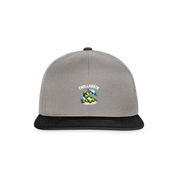 Chill Toad Relaxation & Humor Design - Snapback Cap - graphite/black - Front