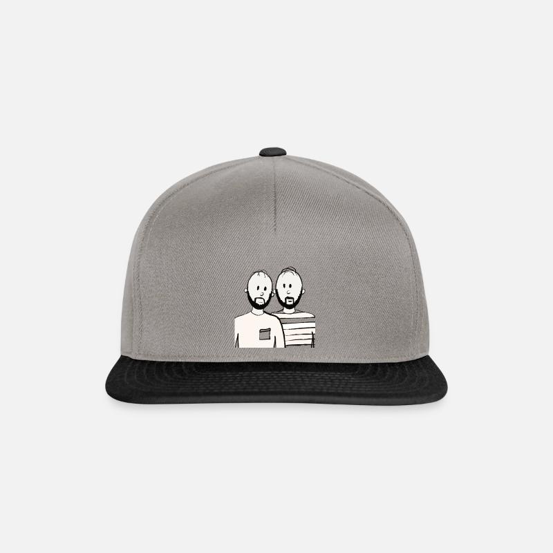 Freundschaft, Zwillinge - Snapback Cap - Graphit/Schwarz