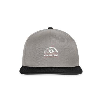 Dartplayer Chemise à motif d’amitié - Casquette snapback - gris graphite/noir - Devant