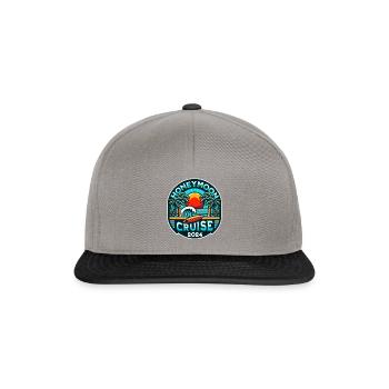 T-shirt « Croisière Lune de Miel Pour Couples 2024 » - Casquette snapback - gris graphite/noir - Devant
