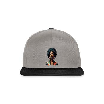 DC Design Old School W - Snapback Cap - graphite/black - Front