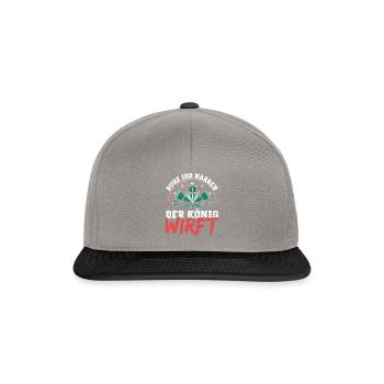 Darts Player King Shirt - Snapback Cap - graphite/black - Front