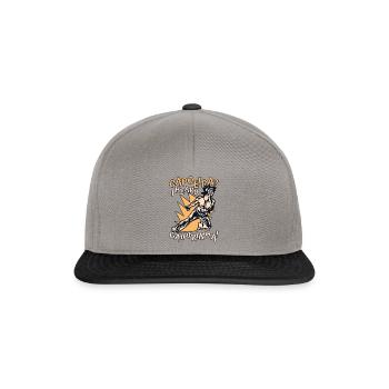 Capoeira I Heard Caipirinha Ginga Capoeirista - Snapback Cap - graphite/black - Front