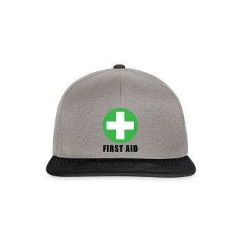 FIRST AID - Snapback Cap - graphite/black - Front
