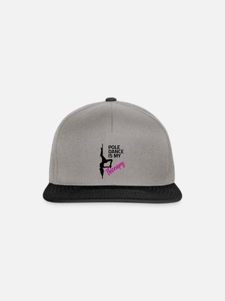 Poledance Therapy - Snapback Cap - Graphit/Schwarz