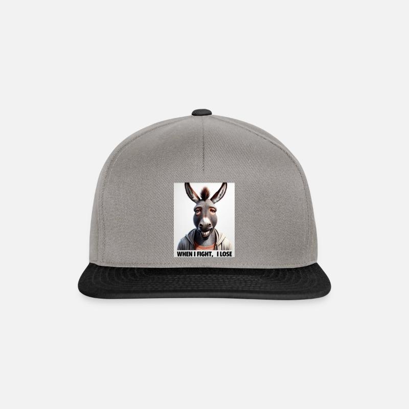 Esel mit Offenbarung - Snapback Cap - Graphit/Schwarz