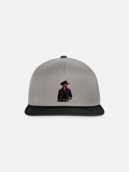Cowboy Western Style - Snapback Cap - Graphit/Schwarz