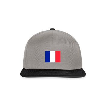 France flag flag - Snapback Cap - graphite/black - Front