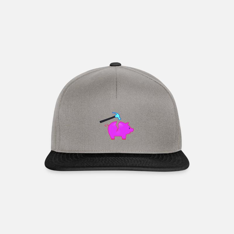 Sparschwein - Snapback Cap - Graphit/Schwarz