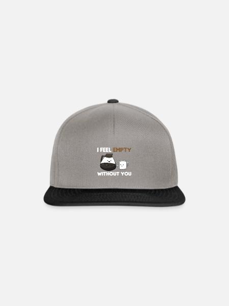 Kaffeeliebhaber Kaffeegenuss - Snapback Cap - Graphit/Schwarz