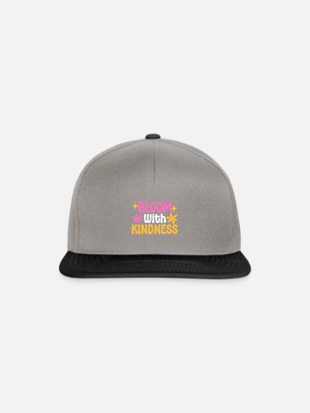 Bloom With Kindness Prediger - Snapback Cap - Graphit/Schwarz
