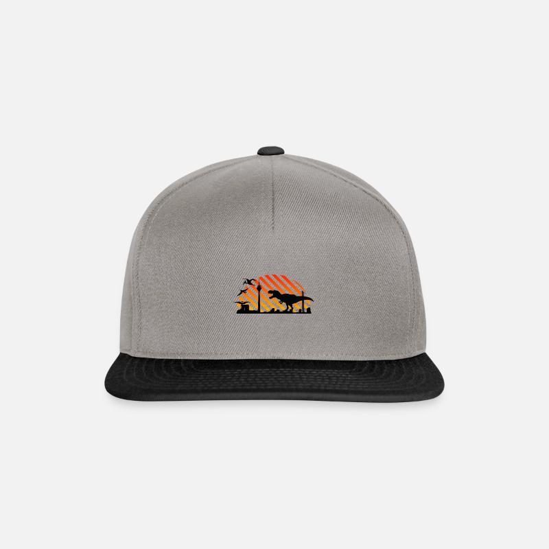 Dinosaurier - Snapback Cap - Graphit/Schwarz