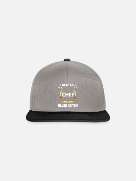 Bester Chef aller Zeiten - Firmenchef Geschenk - - Snapback Cap - Graphit/Schwarz