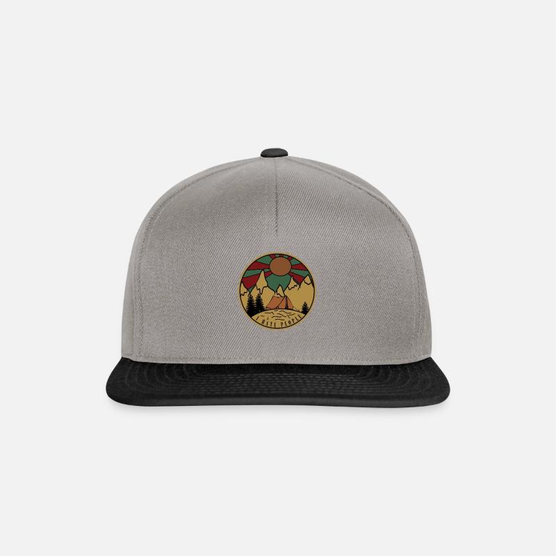 I hate people - Snapback Cap - Graphit/Schwarz