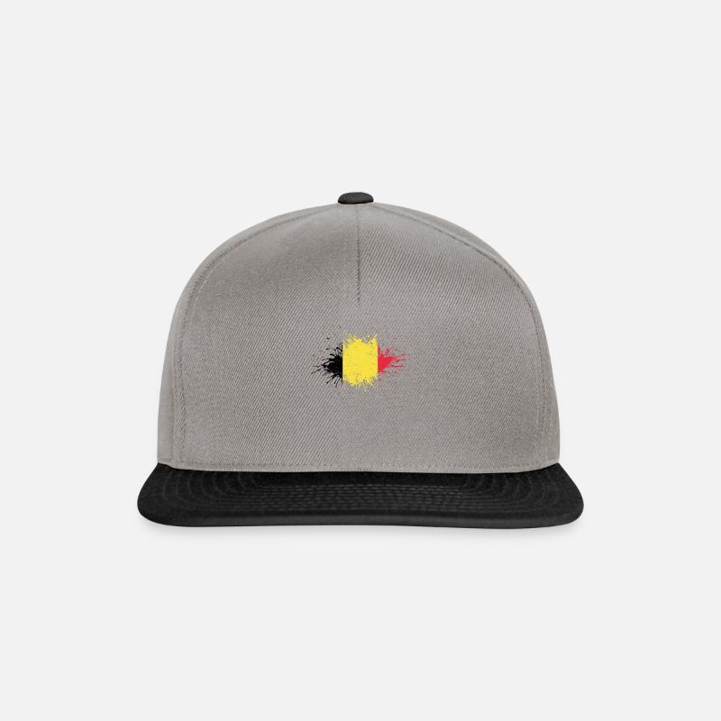 Beglien flag Belgian Belgian - Snapback Cap - graphite/black