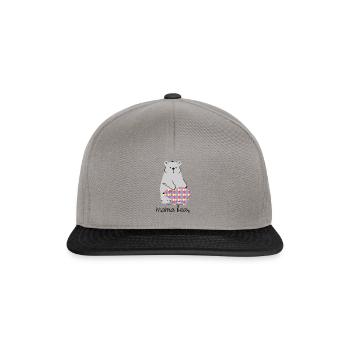 Mama Bear Autism Awareness Autism Superhero - Snapback Cap - graphite/black - Front