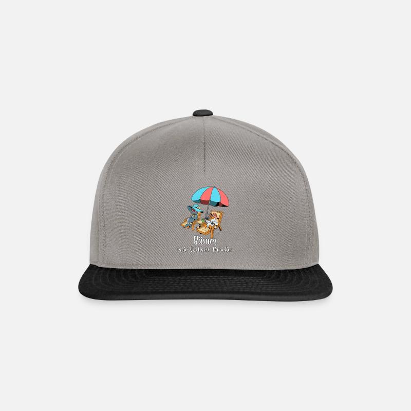 Wellness-Paradies Seebad Büsum - Snapback Cap - Graphit/Schwarz