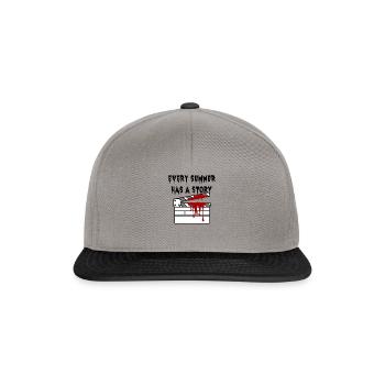 Every Summer Has A Story A Summertime Horror Spook - Snapback Cap - graphite/black - Front