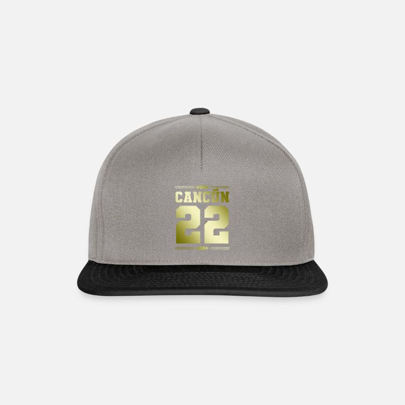 Cancun 22 - Casquette snapback - gris graphite/noir