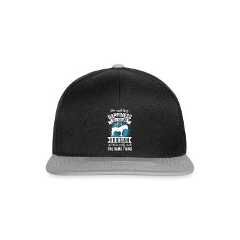 Reiten - Friesisches Pferd - Snapback Cap - Schwarz/Grau - Vorne