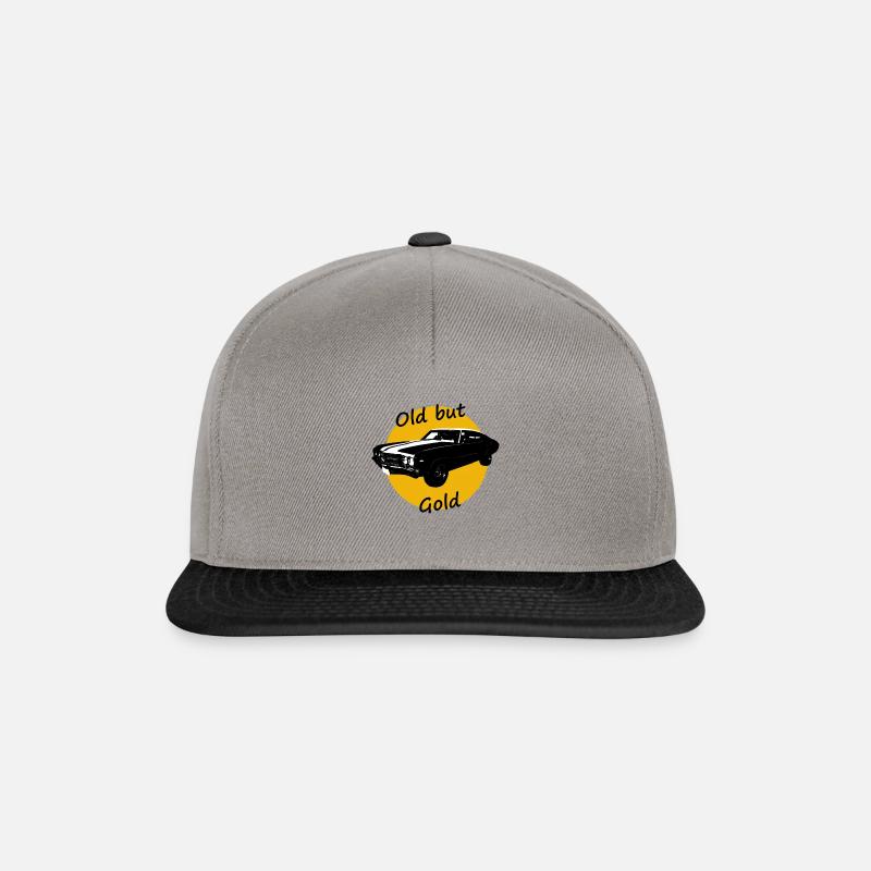 Oldtimer, Old but Gold - Snapback Cap - Graphit/Schwarz
