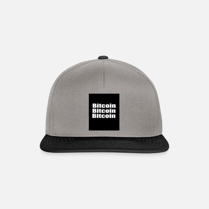 BITCOIN BITCOIN BITCOIN - Casquette snapback - gris graphite/noir