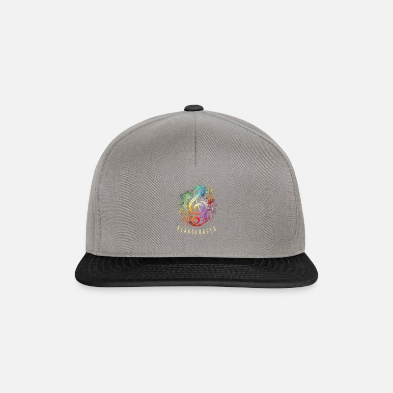 Klangkörper Chor Orchester Musik Violinschlüssel - Snapback Cap - Graphit/Schwarz