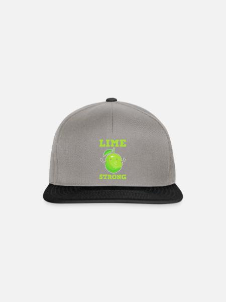 Lime Strong Landwirte - Snapback Cap - Graphit/Schwarz
