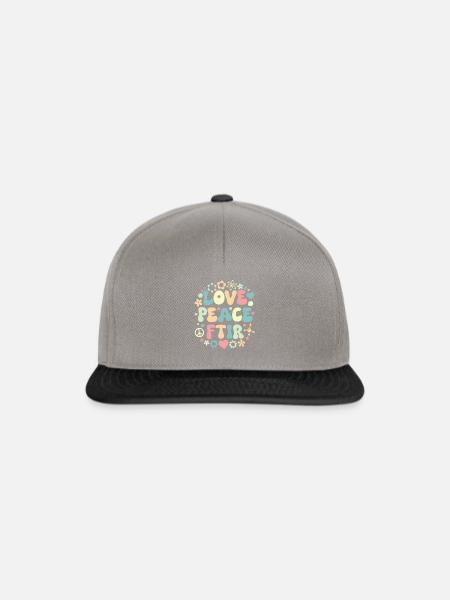 FTIR Love Fourier Spektroskopie Retro Vintage - Snapback Cap - Graphit/Schwarz