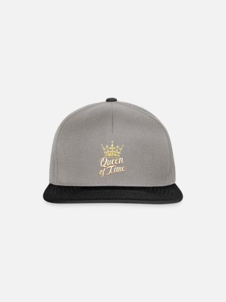 Medizinische Fachangestellte MFA Praxis Queen Time - Snapback Cap - Graphit/Schwarz