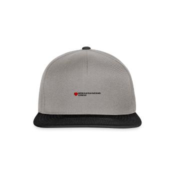 Breakdancing Crew - Snapback Cap - Graphit/Schwarz - Vorne