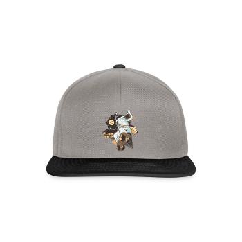 Play Nice Skater Geschenk Geschenkidee - Snapback Cap - Graphit/Schwarz - Vorne