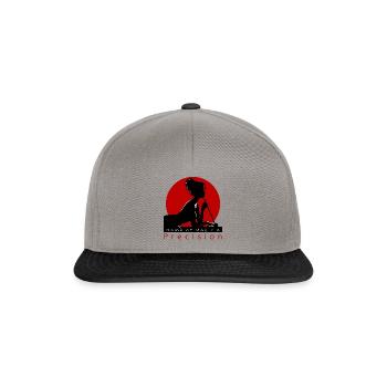 Weibliches Billard - Spiel der Magie und Präzision - Snapback Cap - Graphit/Schwarz - Vorne