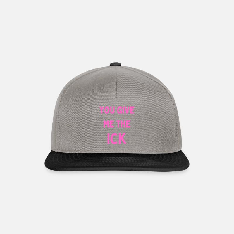 Du gibst mir das Ick - Snapback Cap - Graphit/Schwarz