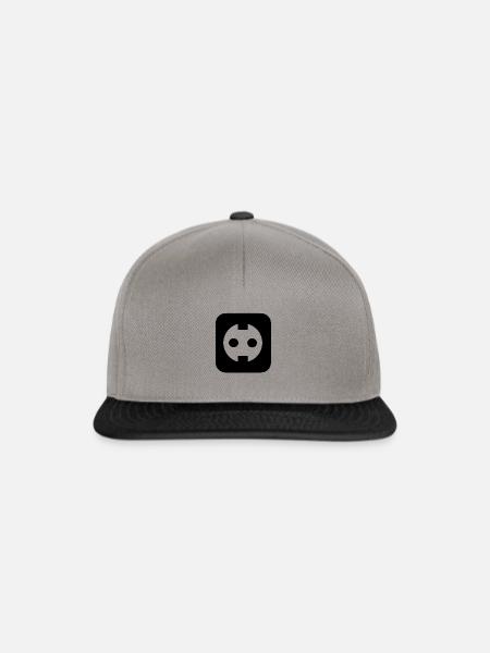 Steckdose - Snapback Cap - Graphit/Schwarz