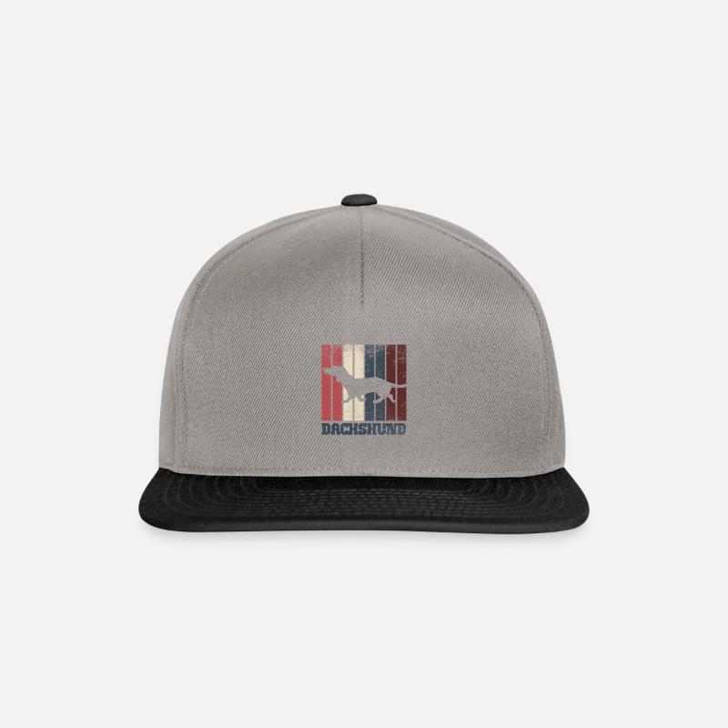 teckel - Casquette snapback - gris graphite/noir