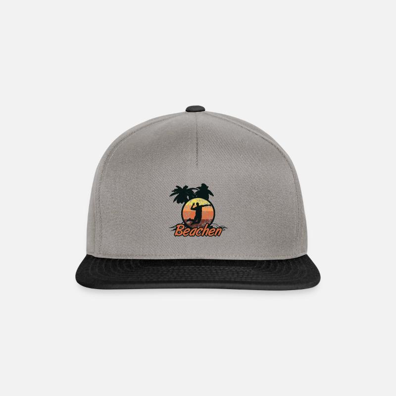 beach-volley - Casquette snapback - gris graphite/noir