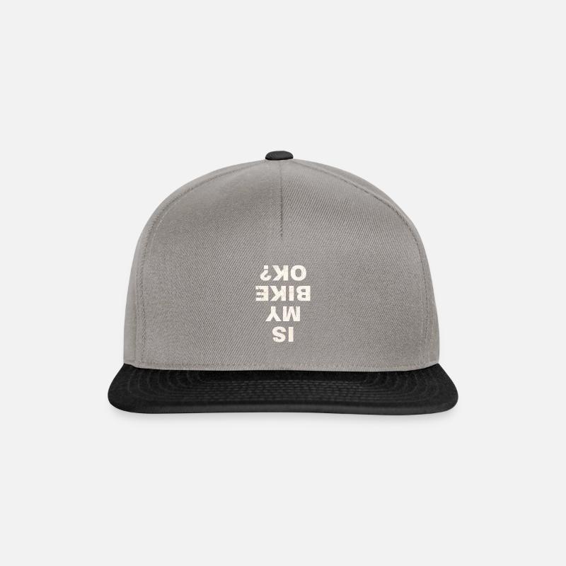 Est-ce que mon cadeau de vélo est OK idée cadeau - Casquette snapback - gris graphite/noir