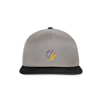 Love Peace Hippie Hippie costume 60s 70s 90s - Snapback Cap - graphite/black - Front