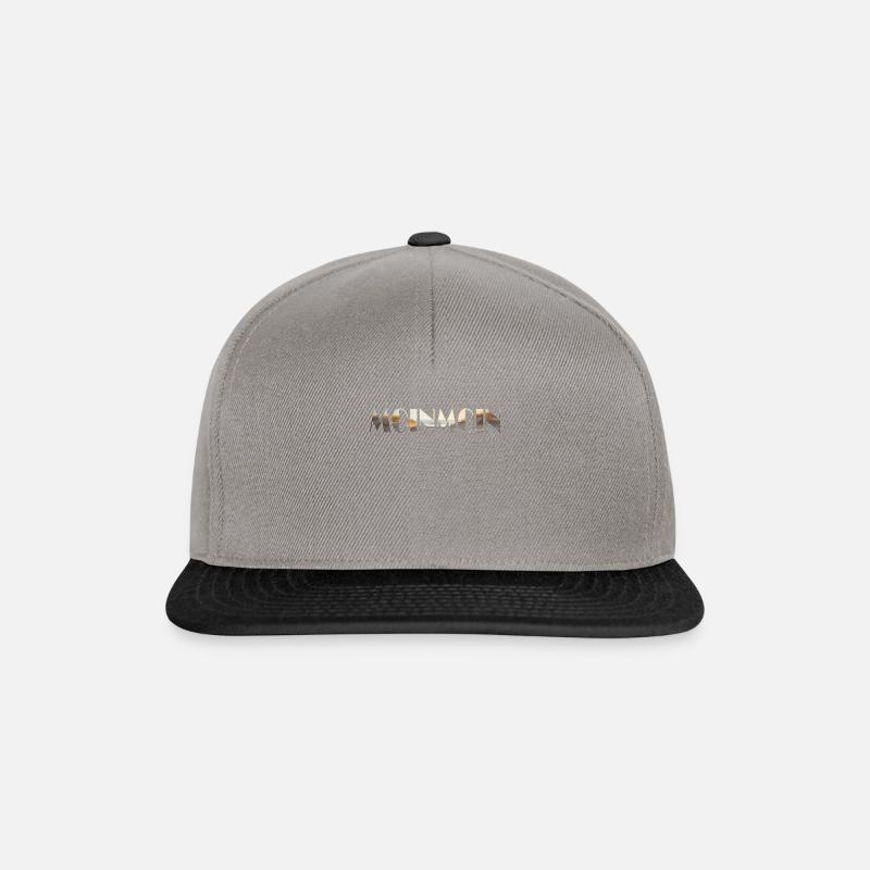 moin moin - Casquette snapback - gris graphite/noir