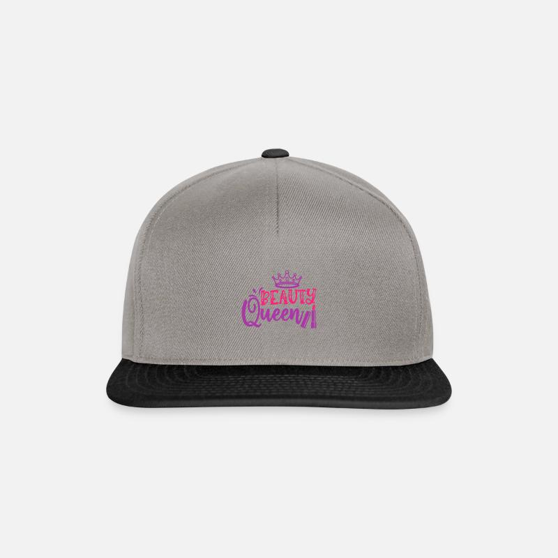 Beauty Queen Make Up Lover Geschenk - Snapback Cap - Graphit/Schwarz