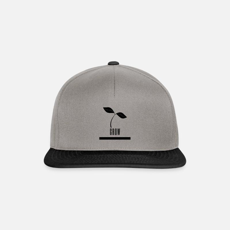 Entwicklung Wachstum Persönlichkeit - Snapback Cap - Graphit/Schwarz