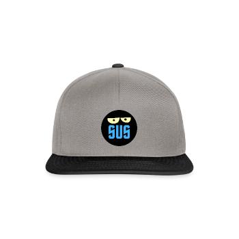 sus - suspicious - Snapback Cap - graphite/black - Front