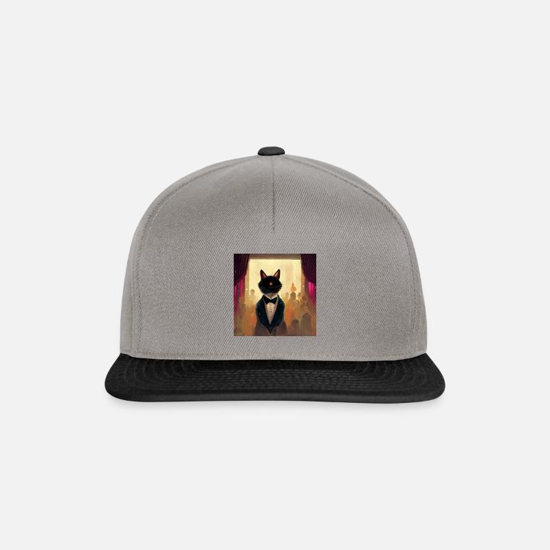 Chat de salle de bal - Casquette snapback - gris graphite/noir